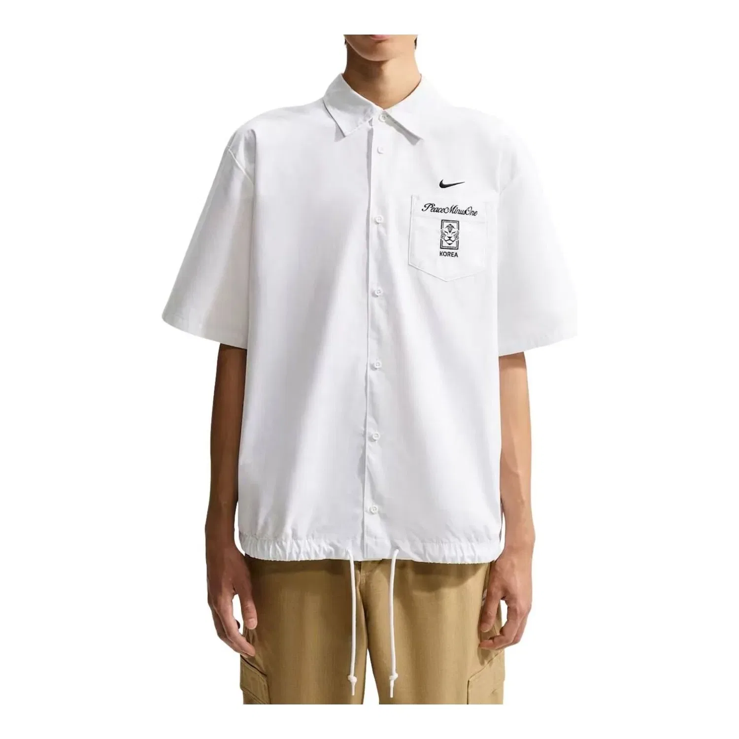 Мужская футболка с коротким рукавом Nike x South Korea x PEACEMINUSONE Cryoshot Short Sleeve Top, белый