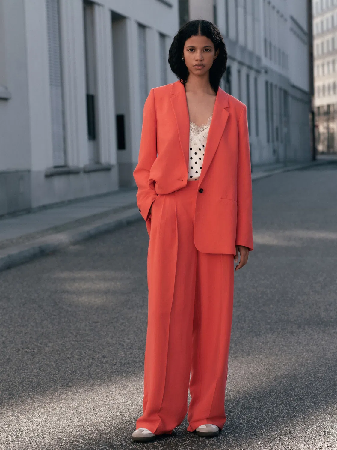 Брюки широкие Wide Leg Trousers Next, красный
