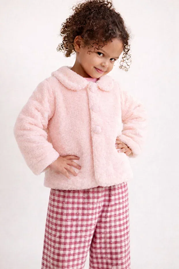 Детский кардиган на пуговицах Welsoft Buttoned Baby Cardigan Aressy, Pink — фото 2
