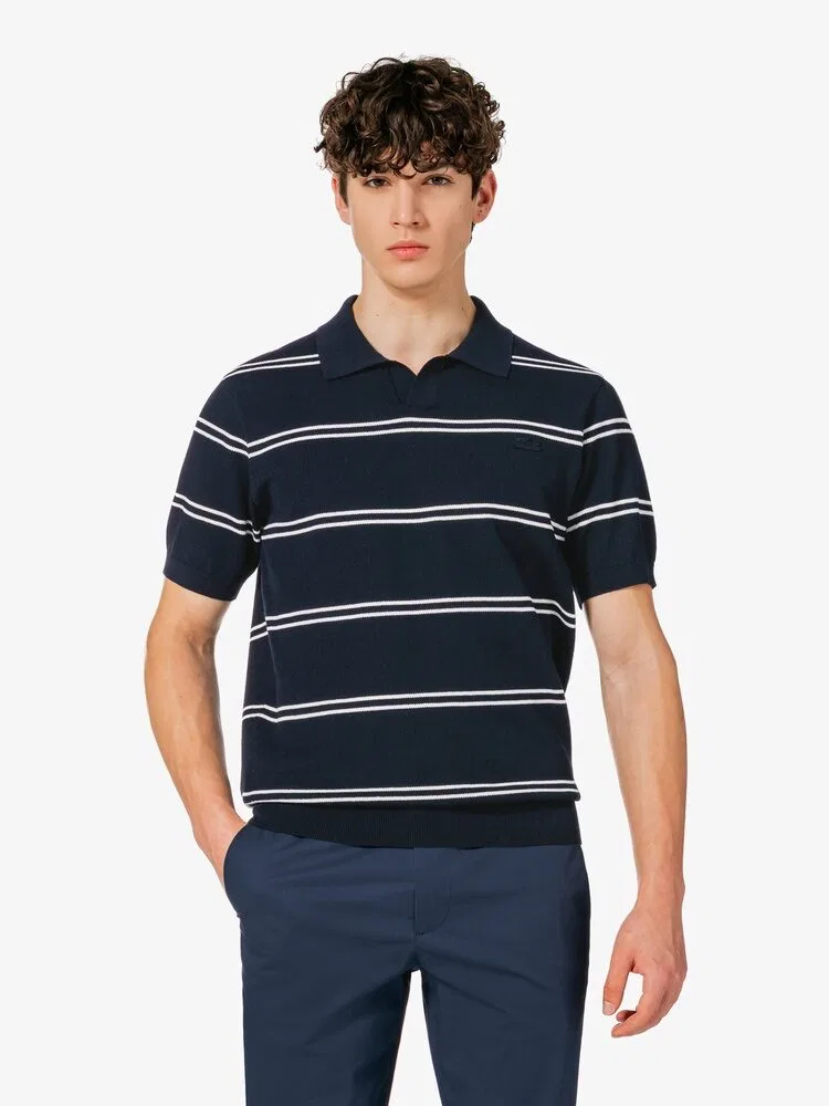 Футболка поло с открытым воротником LACOSTE, Navy — фото 4