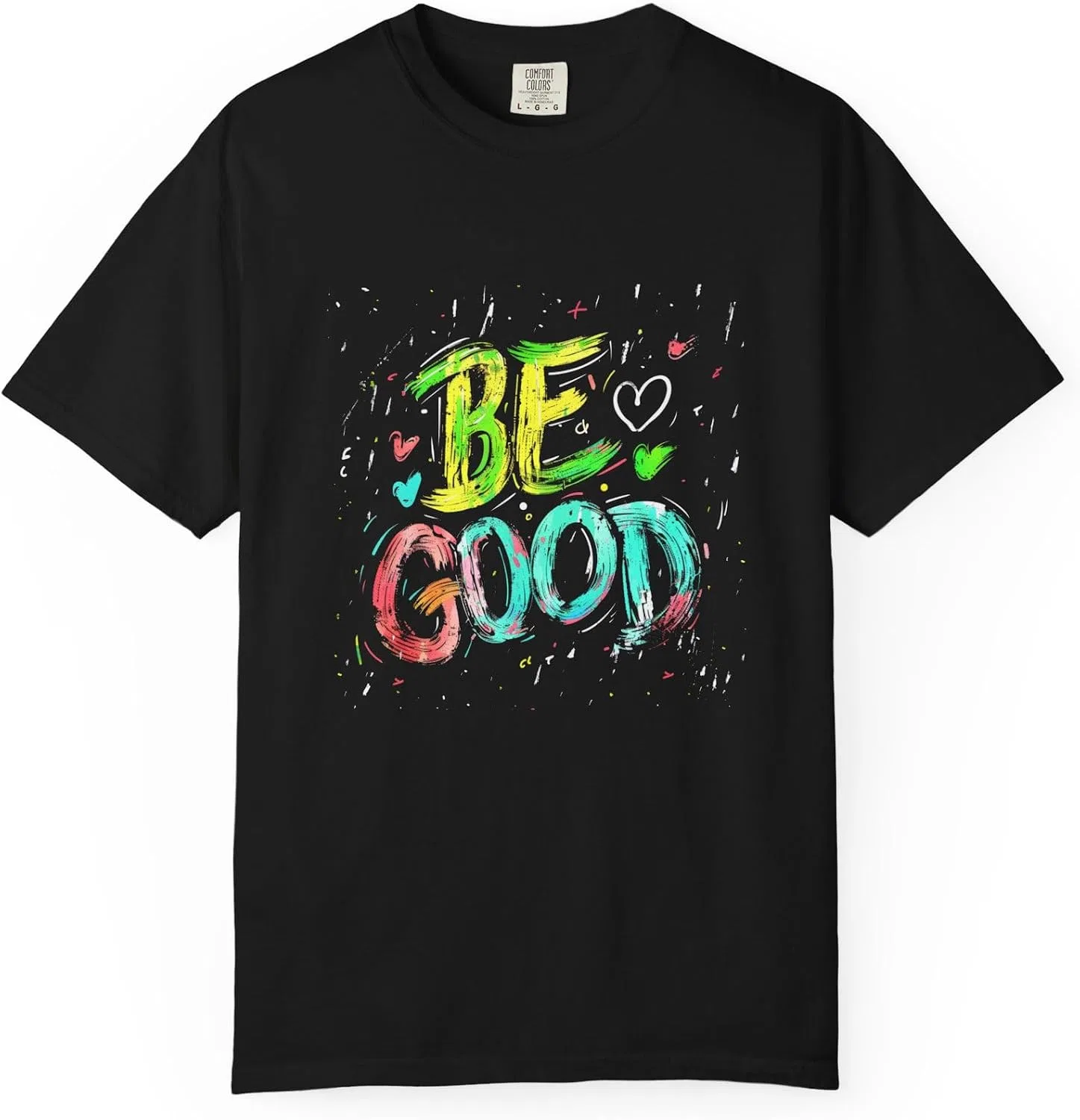 Женская футболка с принтом BE GOOD Comfort Colors 1717, Black