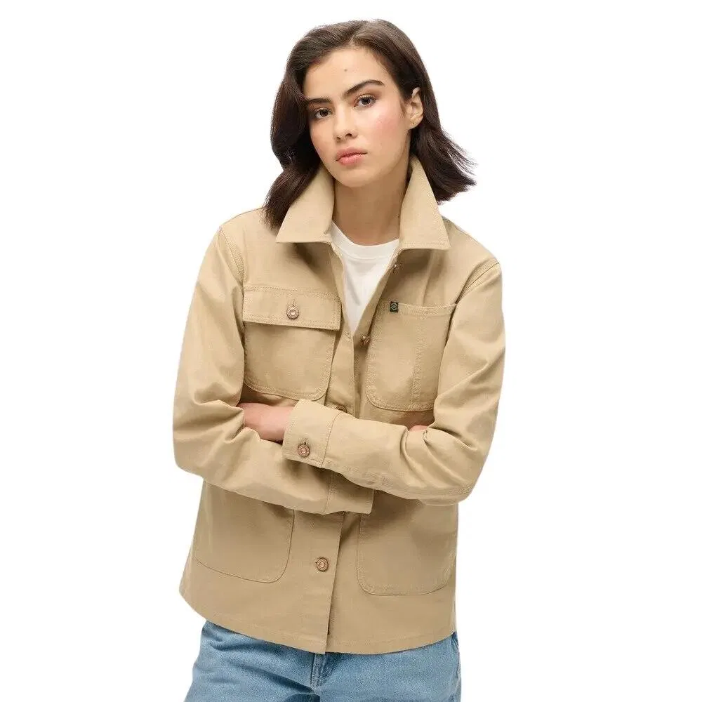 Женская куртка-чук с вышивкой Superdry, Grun — фото 2