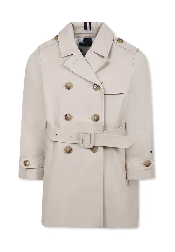 Пальто хлопковое Trenchcoat Tommy Hilfiger, beige, бежевый