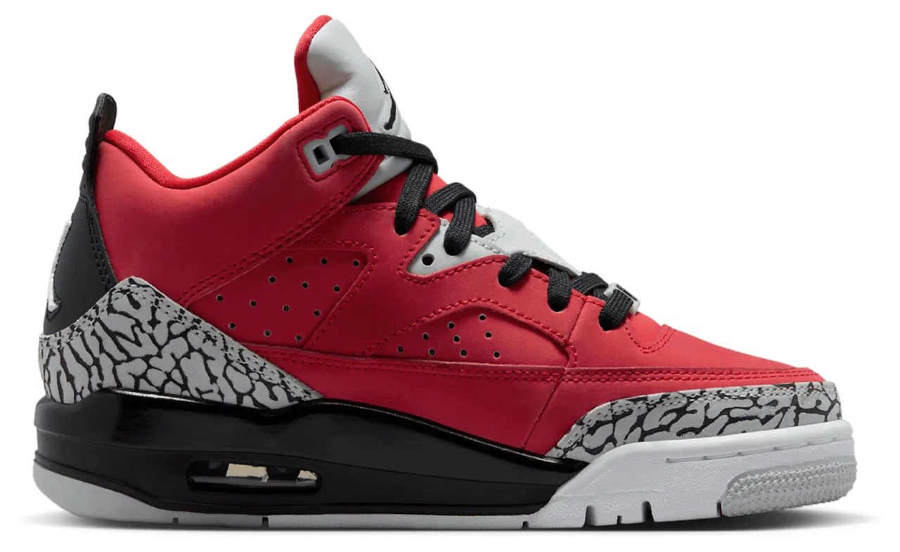 Кроссовки для мальчиков Son of Mars Low Jordan, цвет Black/Grey Mist/Fire Red