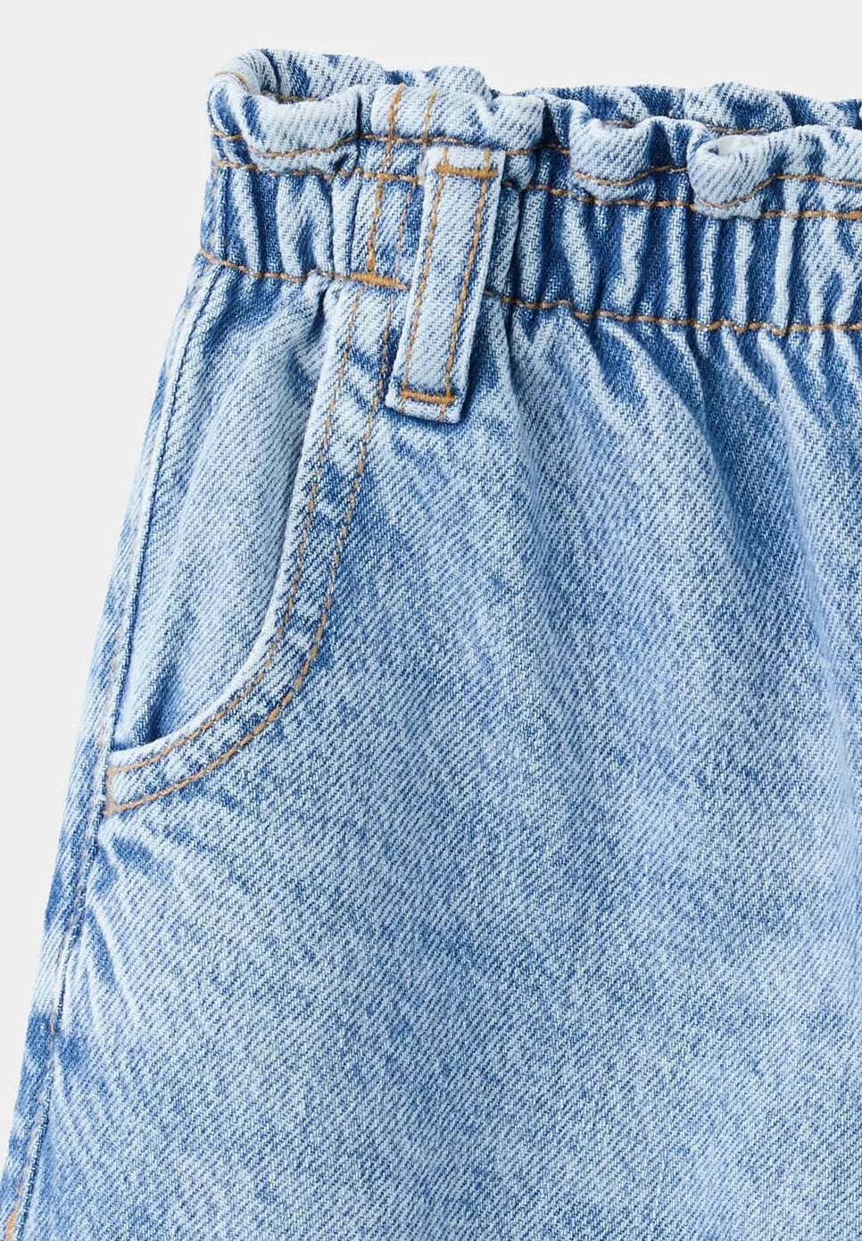 Детские джинсы свободного кроя Mango Kids, Blue — фото 3