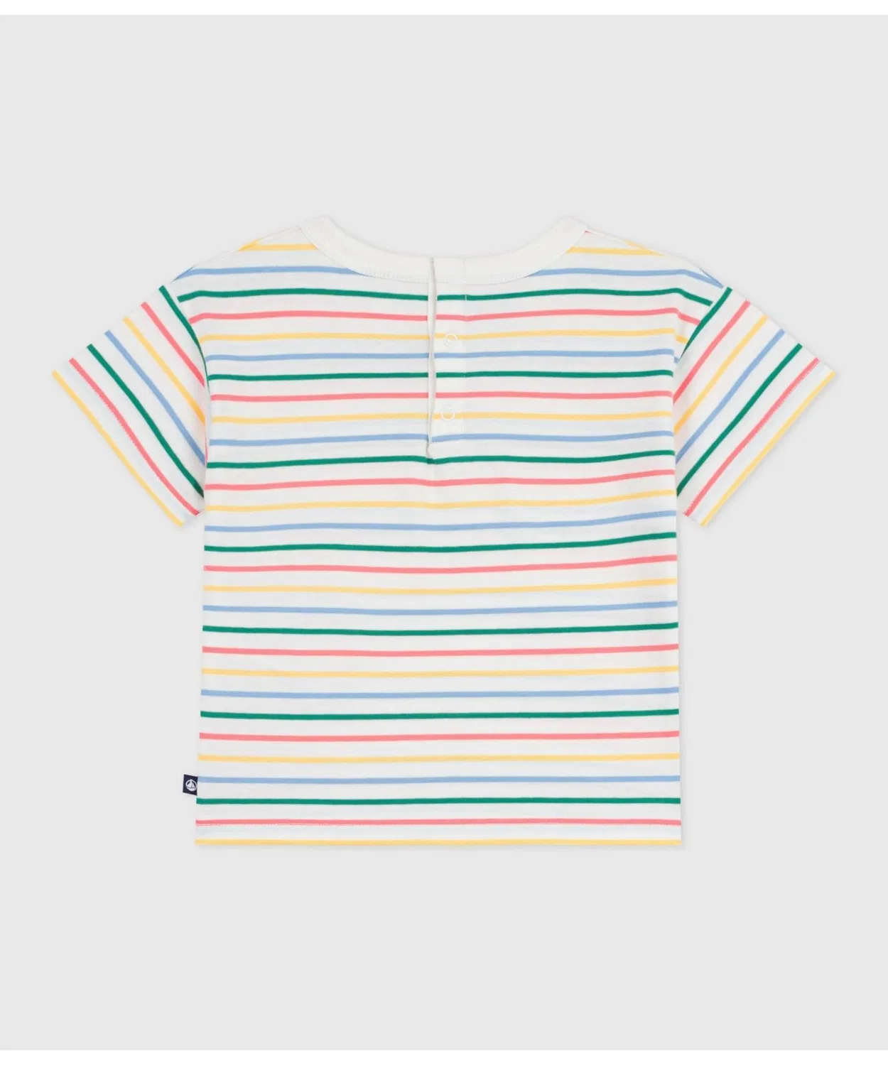 Детская футболка с длинным рукавом с принтом PETIT BATEAU, White — фото 4