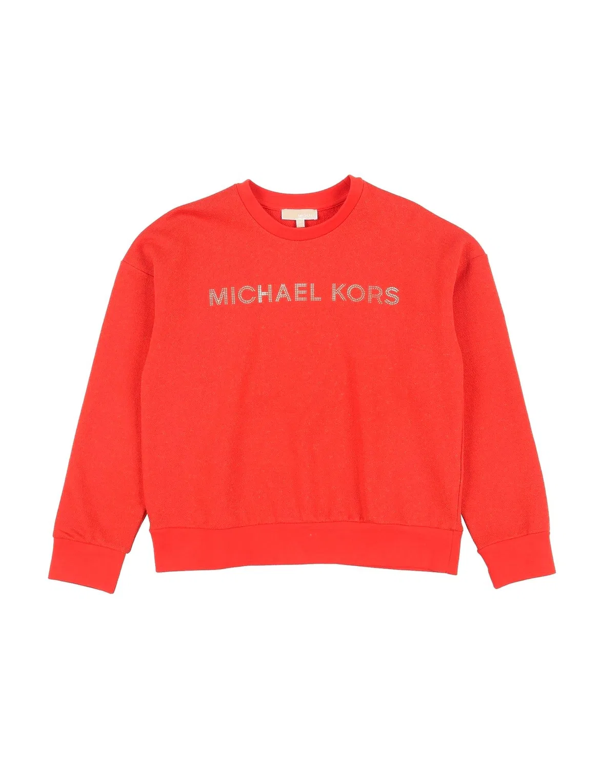 Детское худи для девочек с принтом Michael Kors Kids, красный