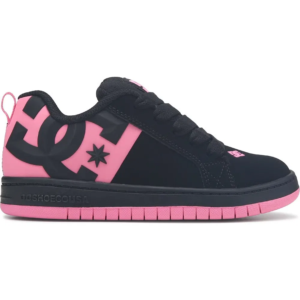 Детские кроссовки Court Graffik Dc Shoes, Black/Pink — фото 2