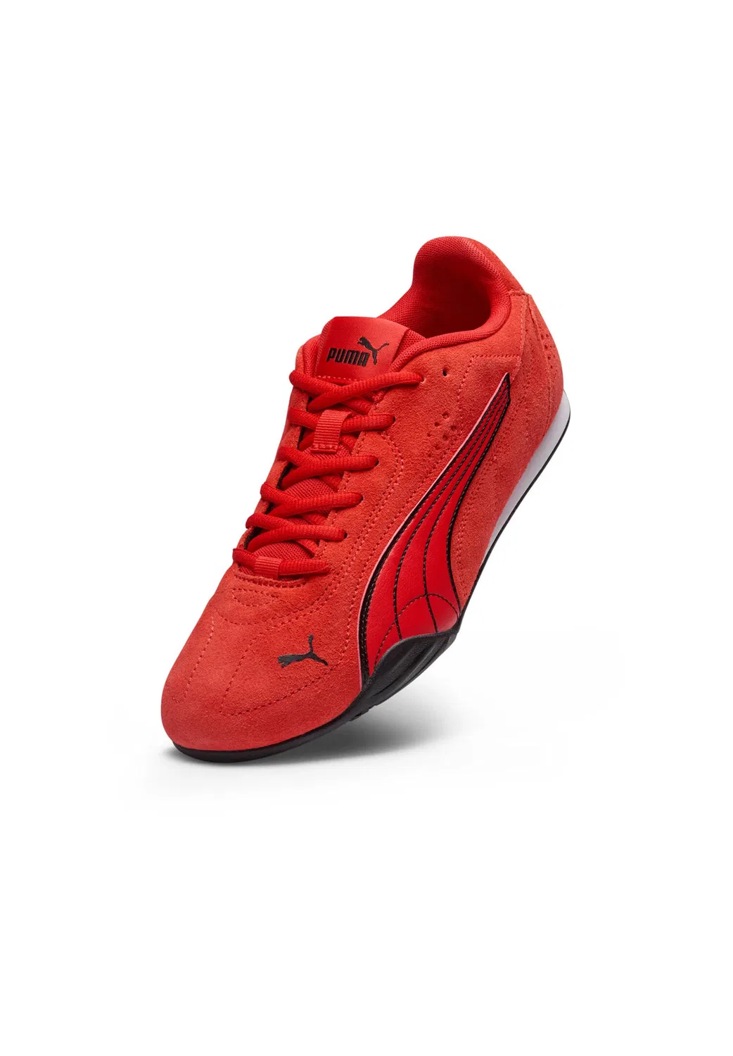 Детские кроссовки на шнуровке Puma CATCH SD, Rot / Schwarz / Rot — фото 3