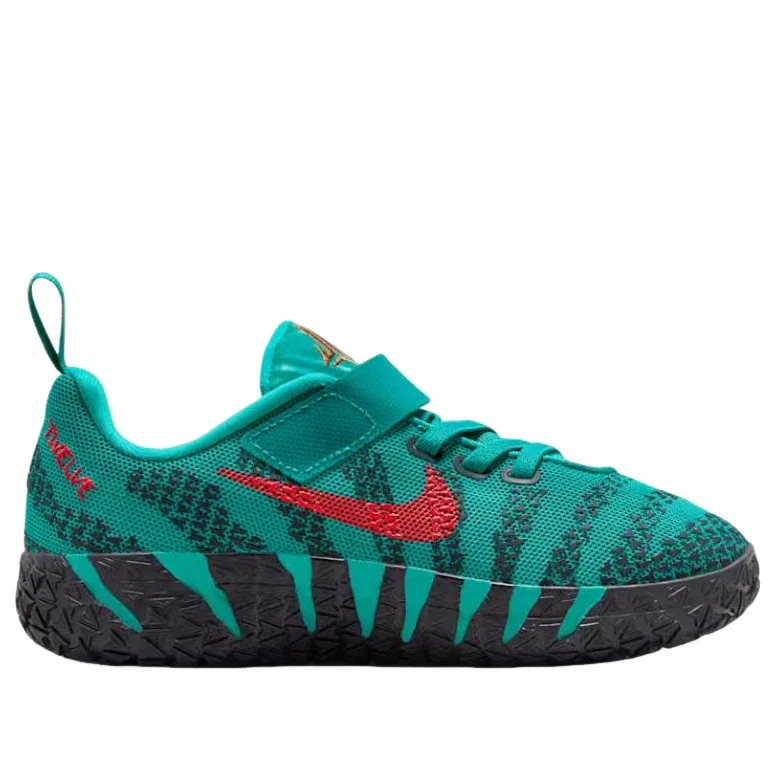 Детские кроссовки для мальчиков с закрытой шнуровкой Nike Ja 3 Scratch 3.0, зеленый — фото 2