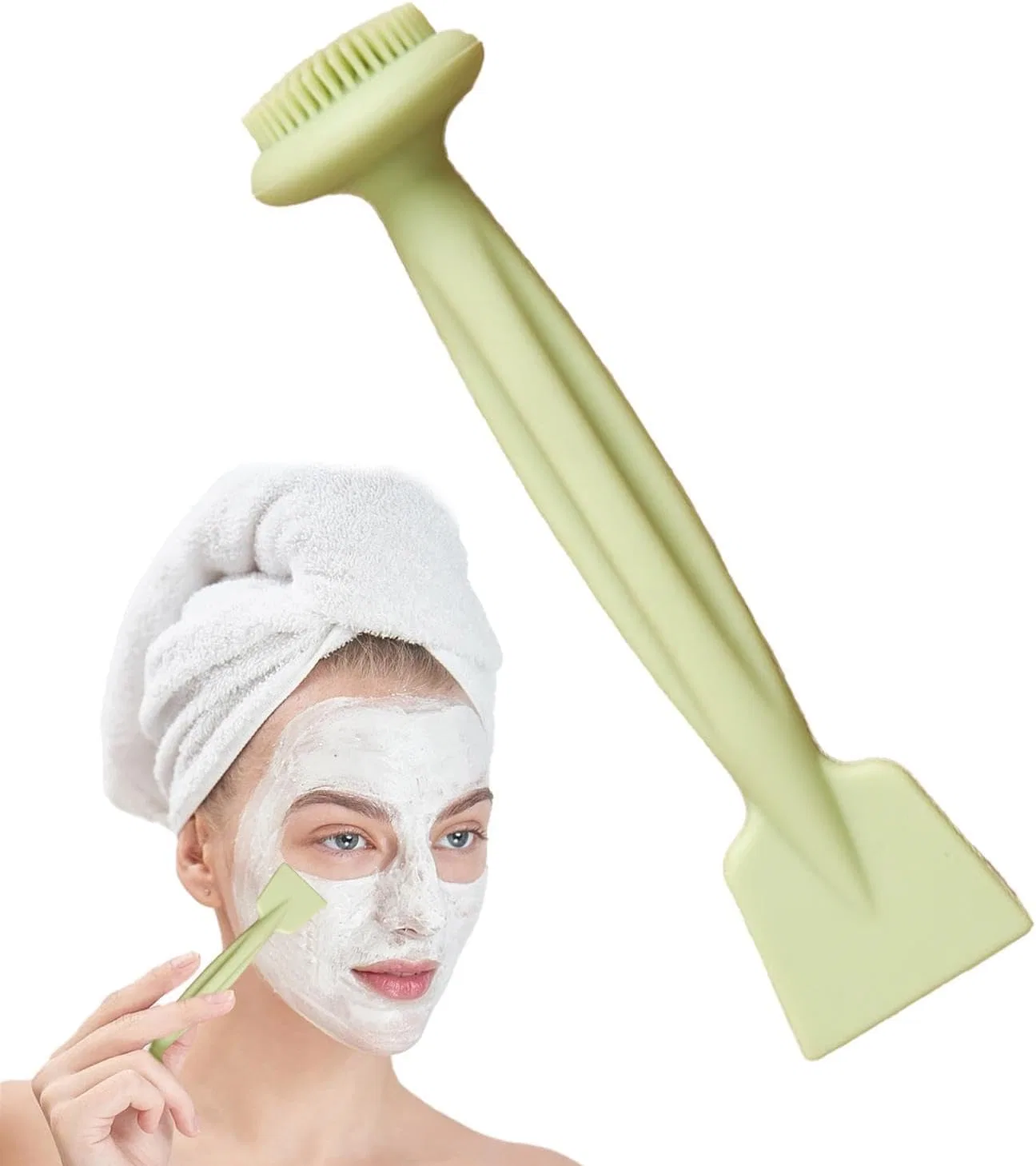 Щетка для лица силиконовая Obesntln, Matcha green