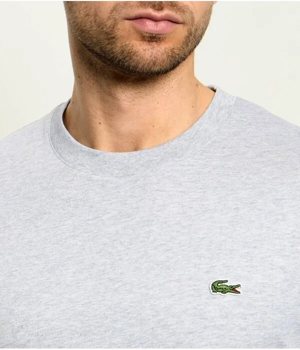 Мужская футболка хлопковая Lacoste, серый — фото 4