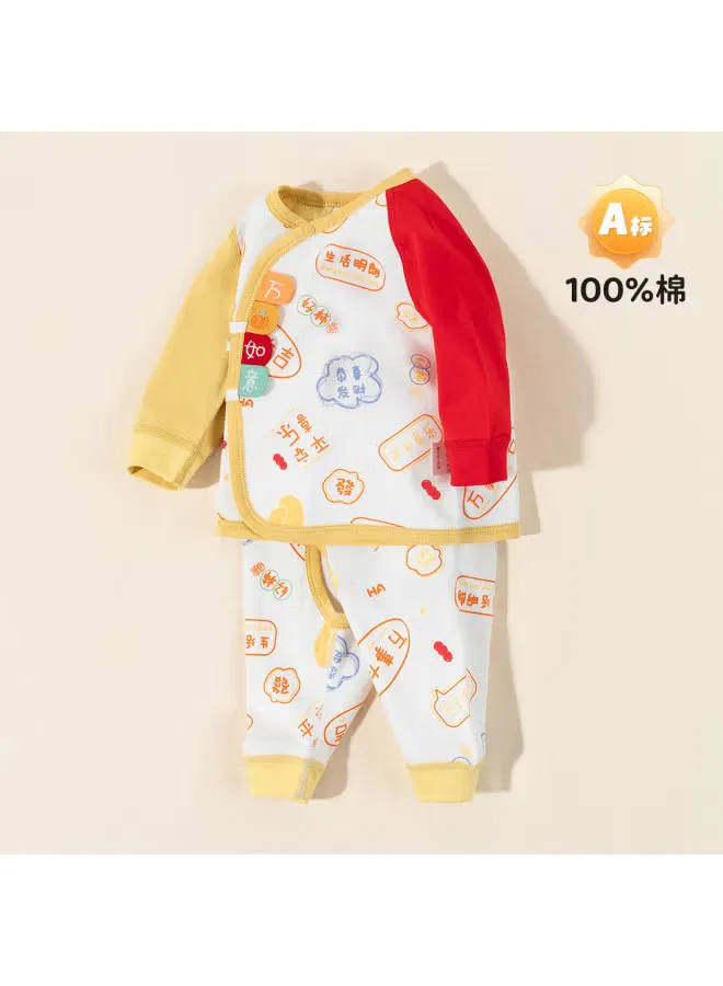 Комплект домашней одежды с цветочным принтом для малышей Bornbay, пожелание всего наилучшего — фото 4