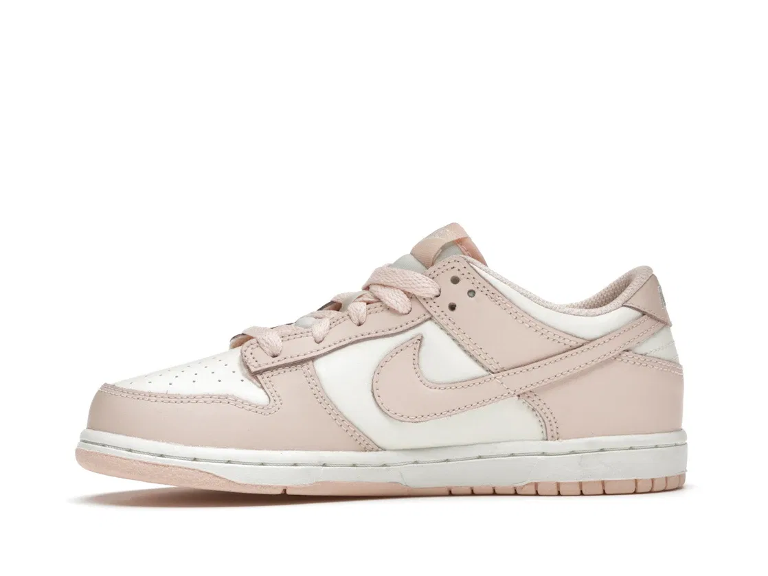 Детские кроссовки Lifestyle с контрастными накладками Nike Dunk Low SP, Sail/Orange Pearl — фото 3