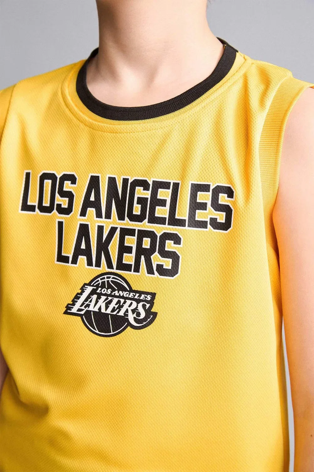 Майка без рукавов с принтом NBA Los Angeles Lakers Defacto, желтый — фото 4