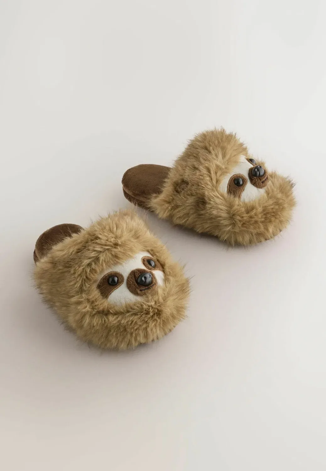 Стандартный размер - оригинальные тапочки - тапочки Next, Brown Sloth — фото 2