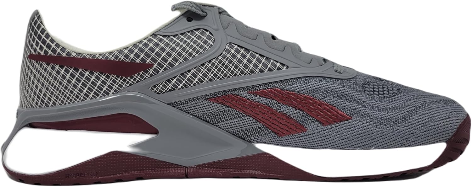 Мужские кроссовки для зала Reebok Nano X2, серый/бордовый — фото 2