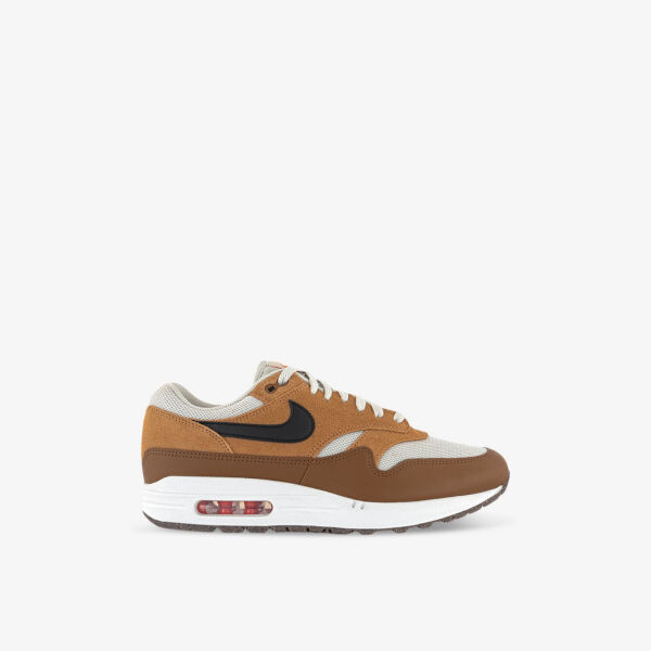 

Кроссовки Air max 1 со вставками из кожи средней высоты Nike, черный
