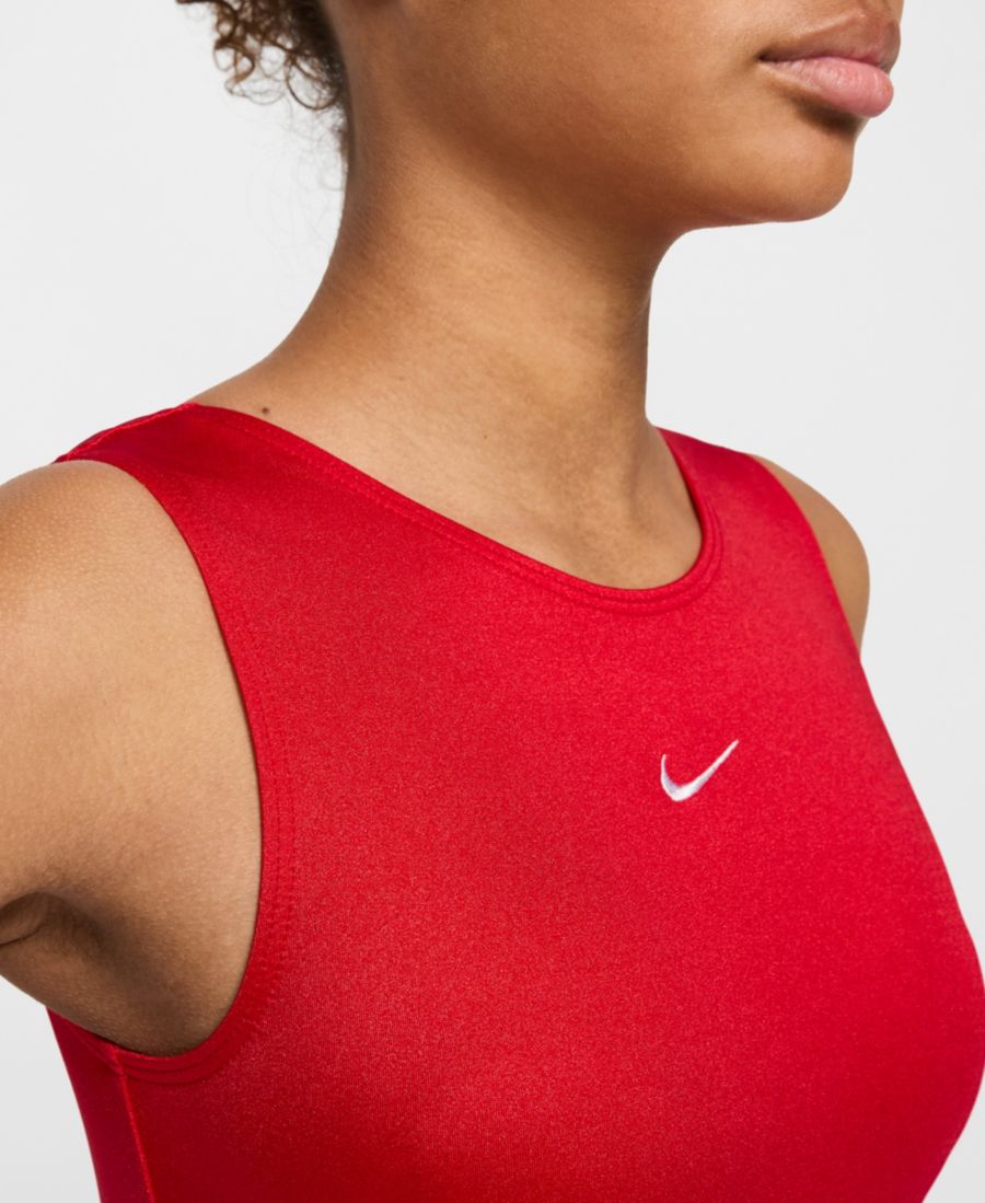 Стандартный спортивный купальник для девочек 7-16 лет Nike Gymnastics, Red — фото 4