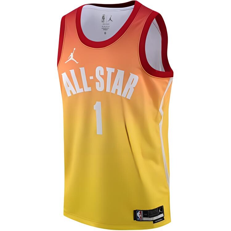

Баскетбольная майка Nba 2023 All Stars мужская карминно-красная / мяч Lamelo Jordan, красный