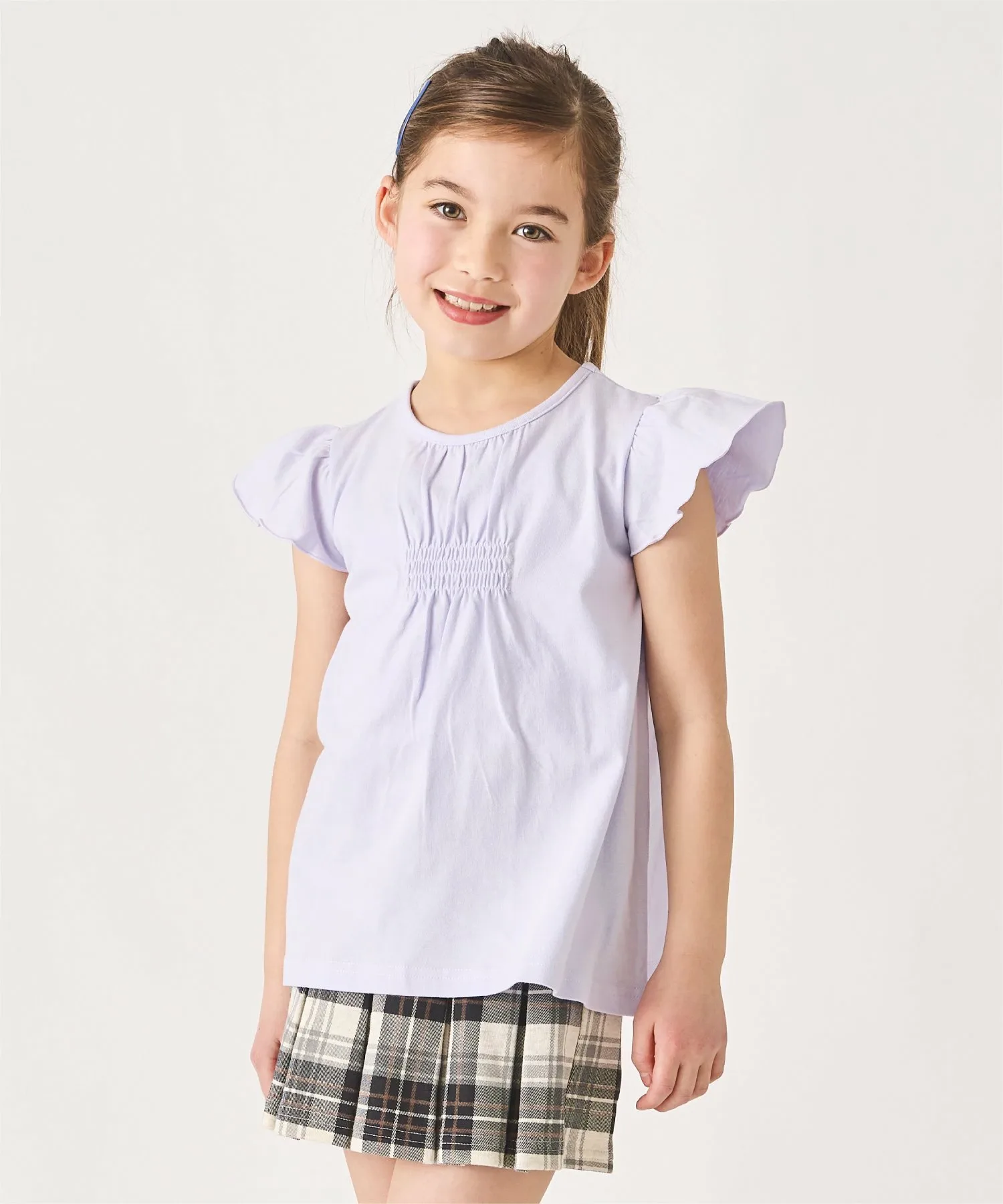 Топ с оборками на рукавах Ever Closet, Lavender
