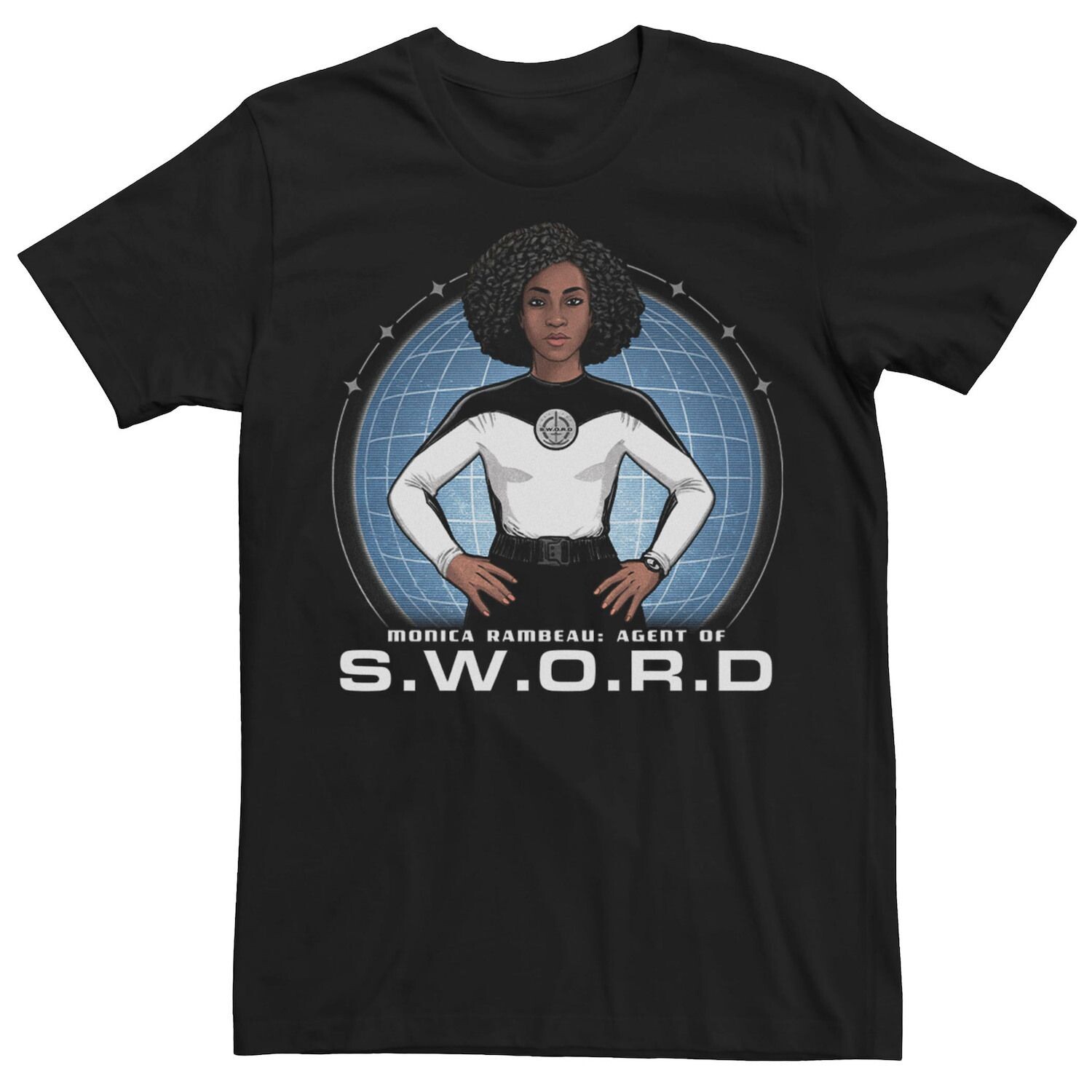 

Мужская футболка с плакатом WandaVision Sword Hero Marvel