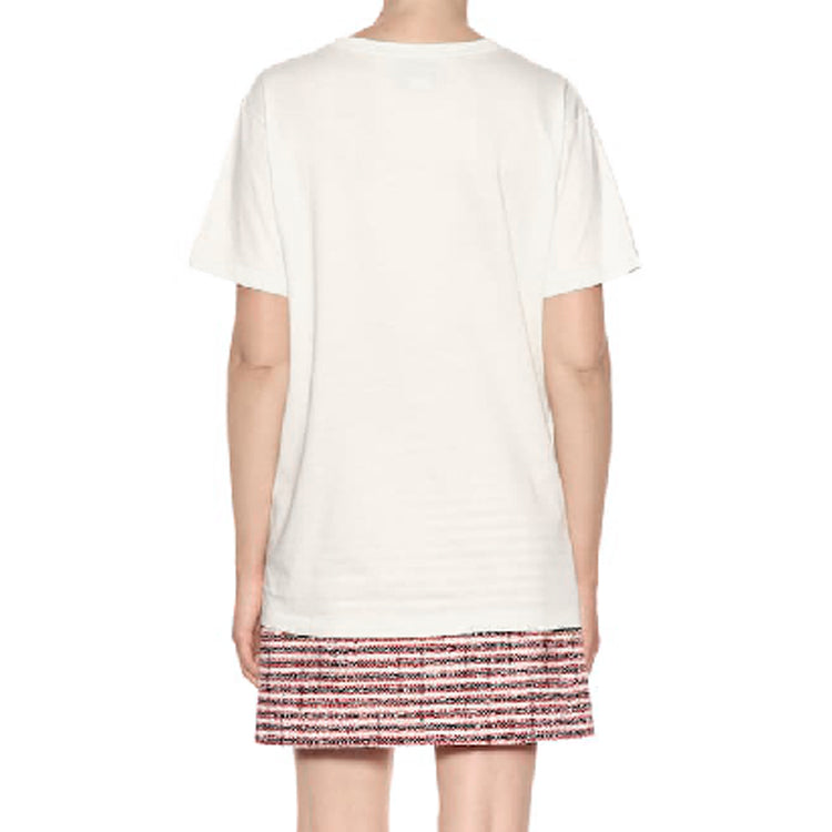 Футболка Gucci Guccy Series Cotton Short Sleeves Unisex White, кремовый — фото 4