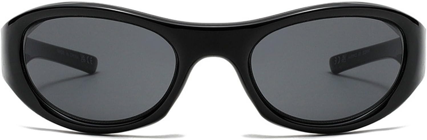 

Винтажные солнцезащитные очки обтекаемой формы для женщин и мужчин, модные солнцезащитные очки «кошачий глаз», спортивные очки для женщин с защитой от УФ-излучения mincl, Black