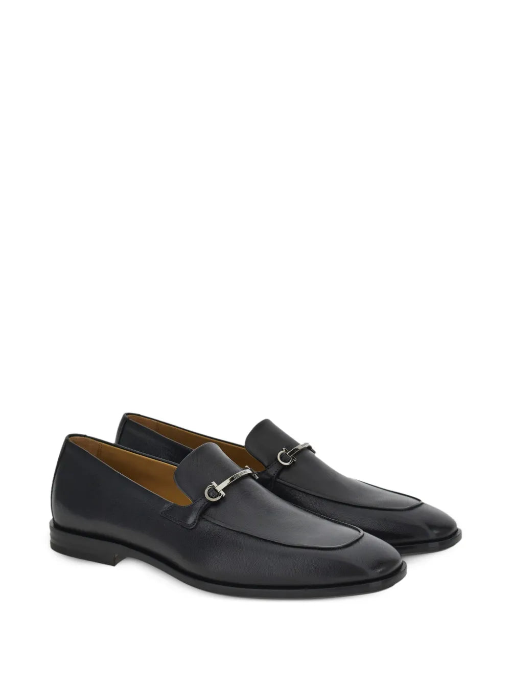 Феррагамо Лоферы из кожи с пряжкой Gancini Salvatore Ferragamo, черный — фото 2