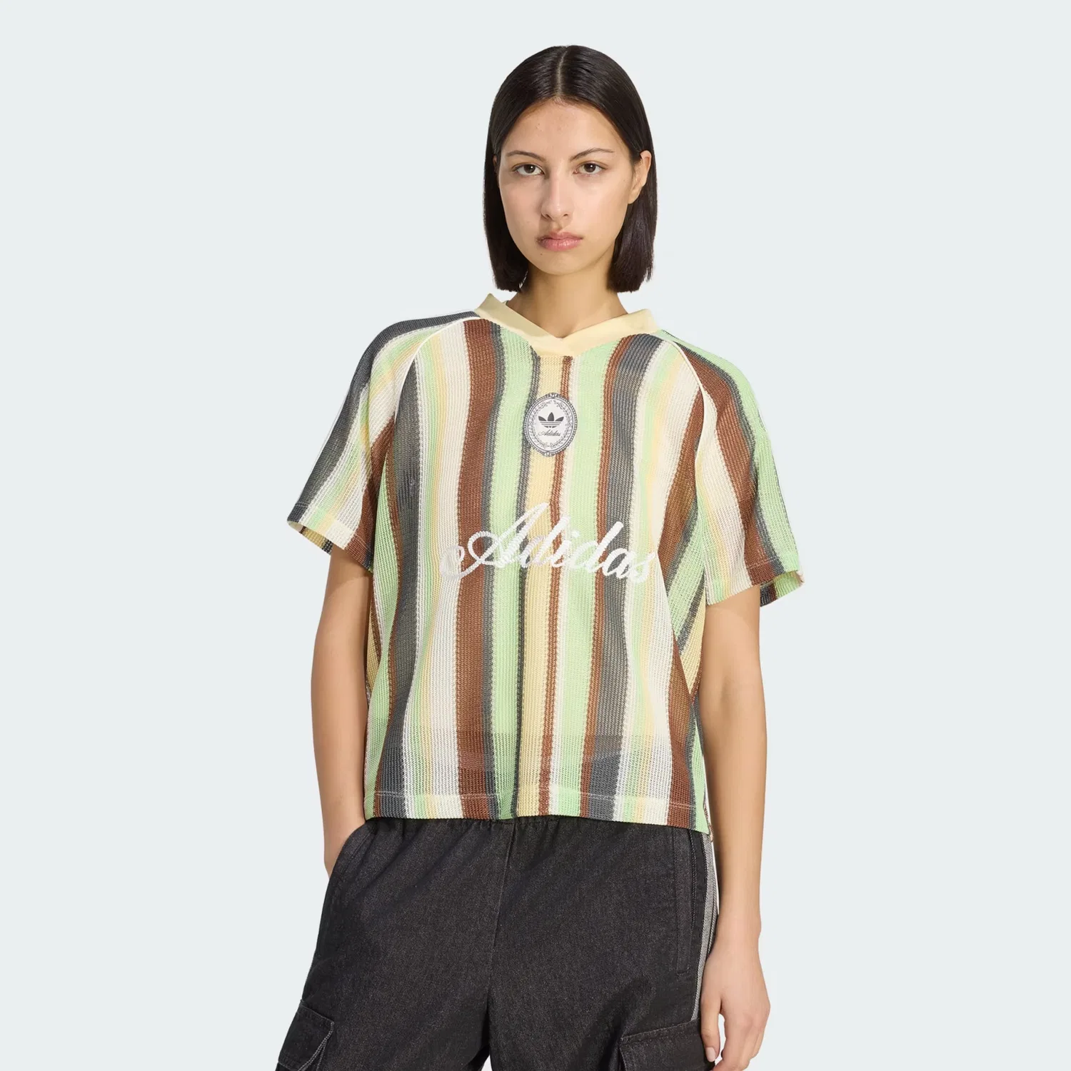 Футболка Adidas Originals Summer Glow светло-желтого цвета — фото 2
