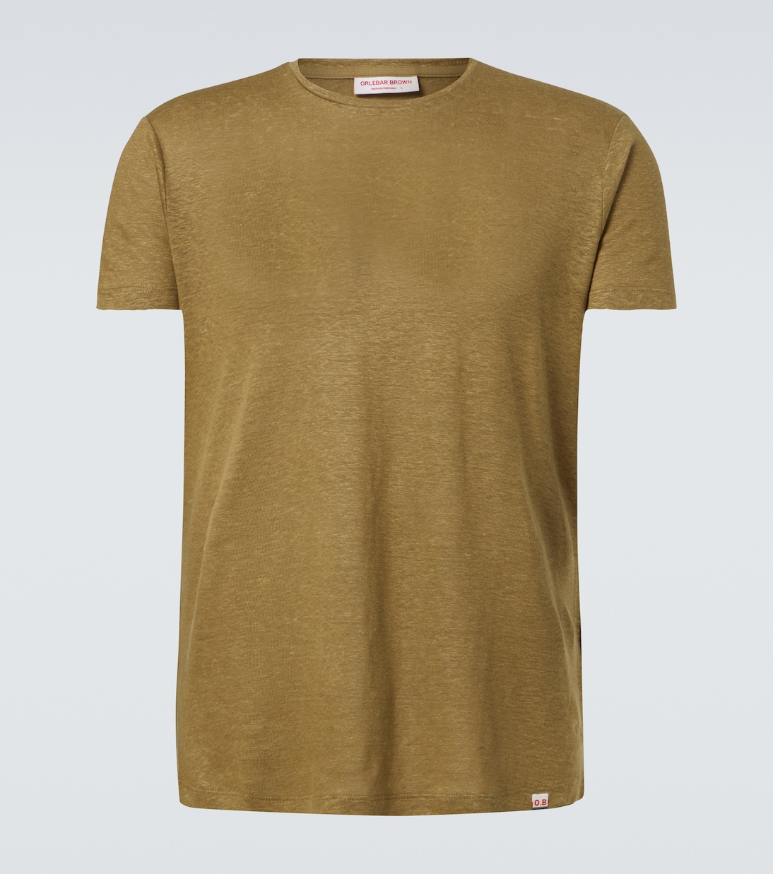 

OB-T футболка из льняного джерси Orlebar Brown, Agave Green
