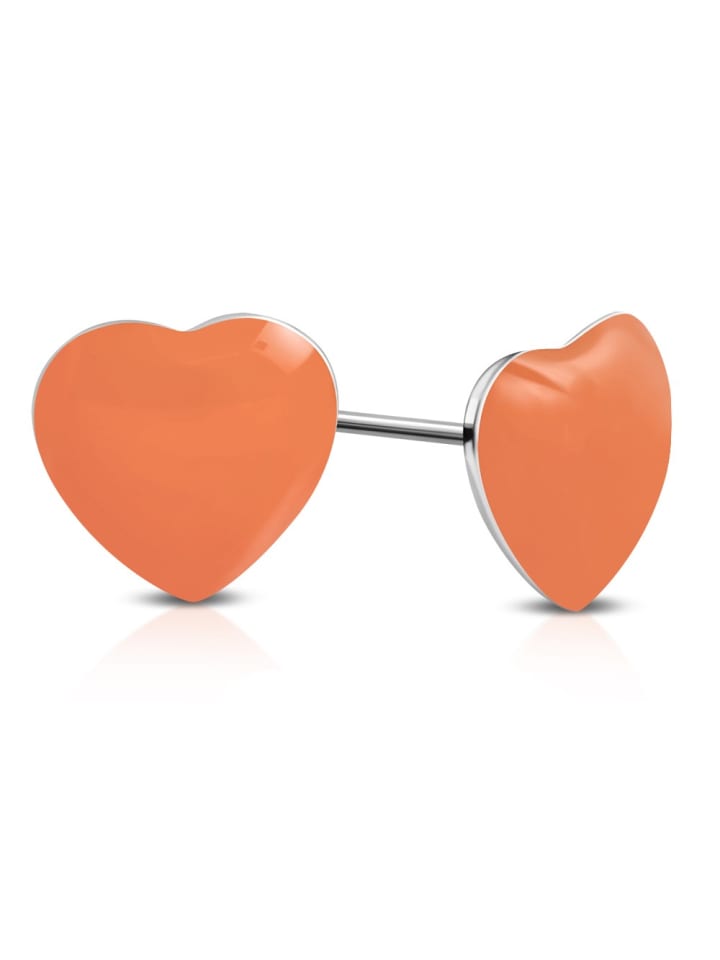 

Bungsa Детские серьги-гвоздики светло-оранжевого цвета