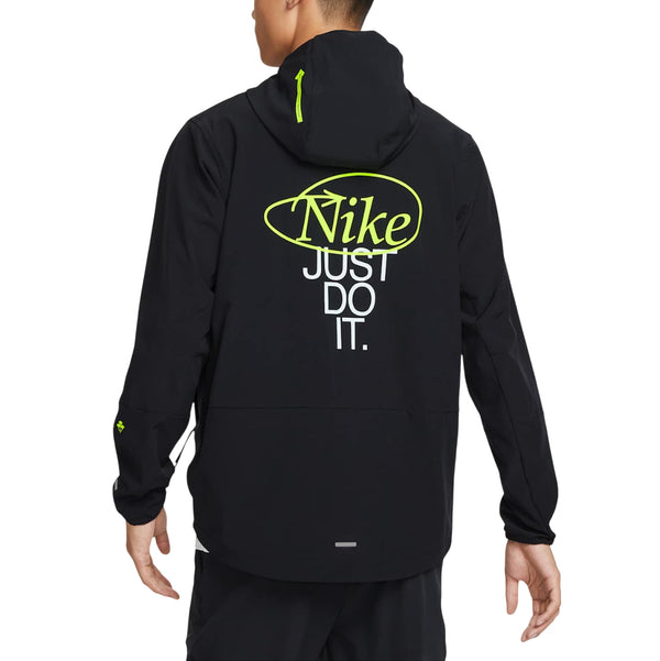 Куртка repel unlimited water-repellent hooded versatile jacket asia sizing 'black' Nike, черный — фото 2