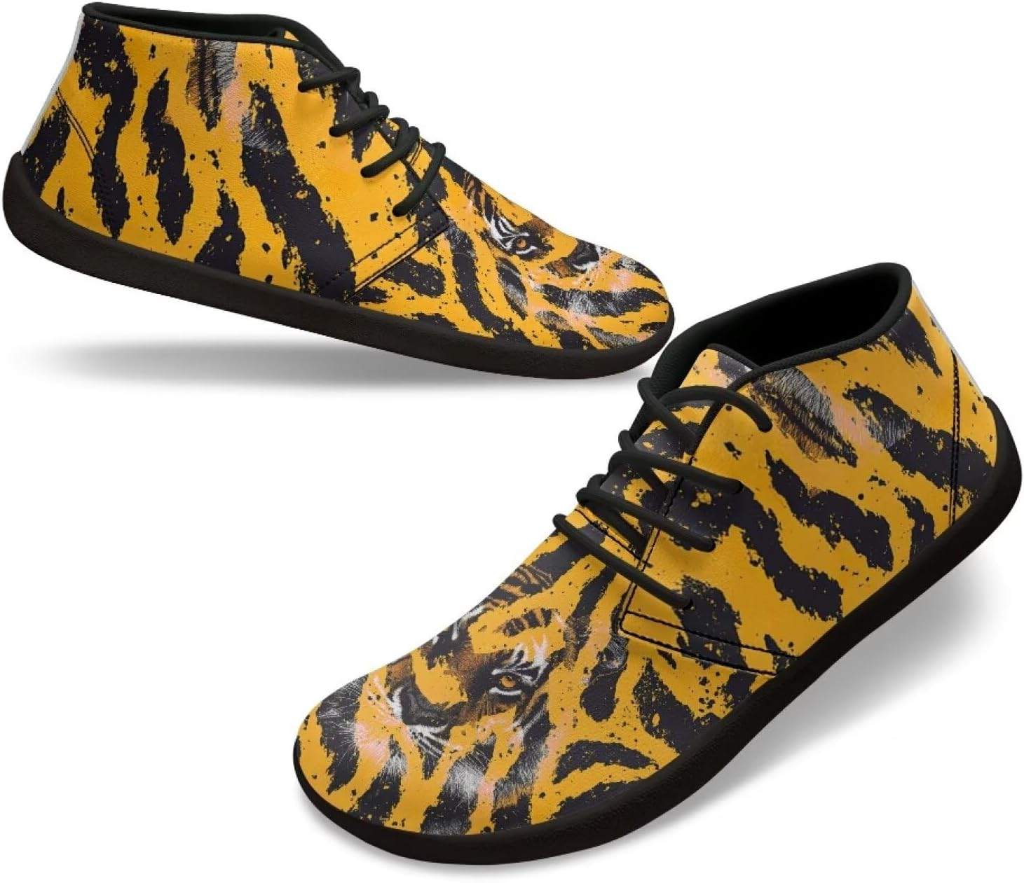 

Мужские низкие кроссовки из ПУ-кожи, обувь, широкие носки, прогулочные кроссовки с нулевым перепадом, нескользящие повседневные спортивные кроссовки, размеры США 5-14 Qoiuvncy, Tiger