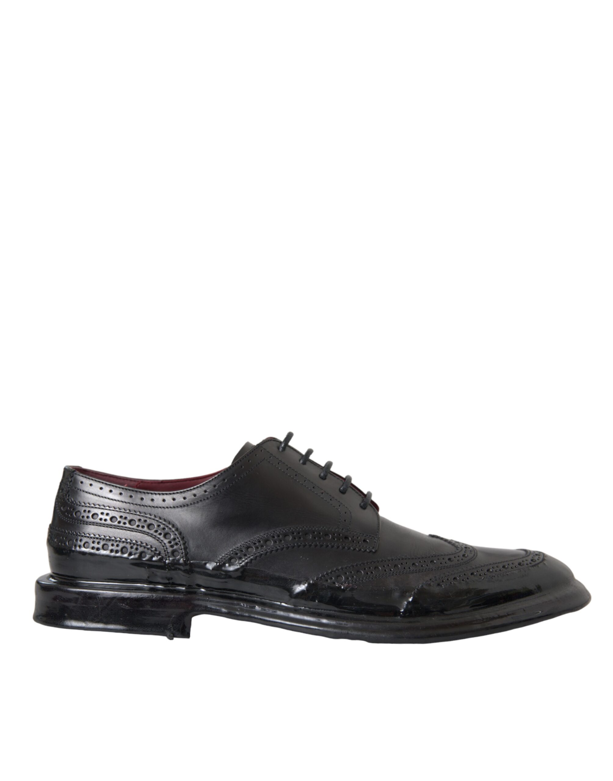 

Черные кожаные оксфордские туфли Wingtip для мужчин Dolce & Gabbana