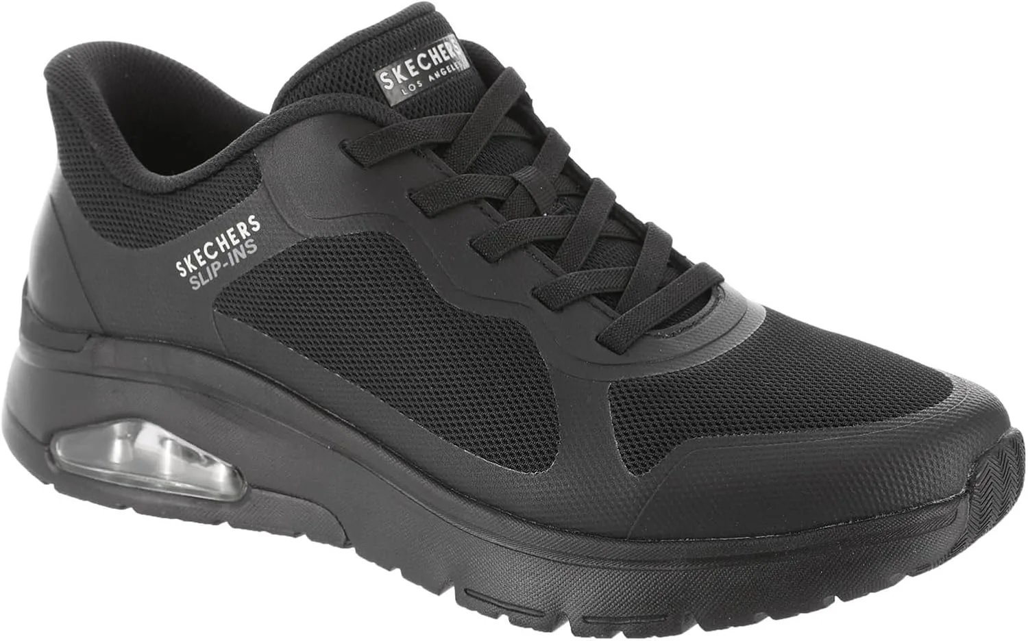 Мужские кроссовки Skechers UNO Flex-Ez Air Hands Free без шнурков, черный