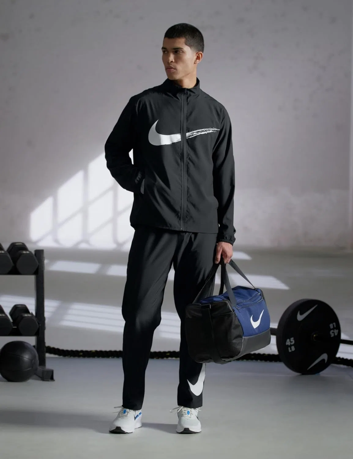 Кроссовки для тренировок Nike Flex Train HV9972 для мужчин, White Black Blue Hero — фото 3