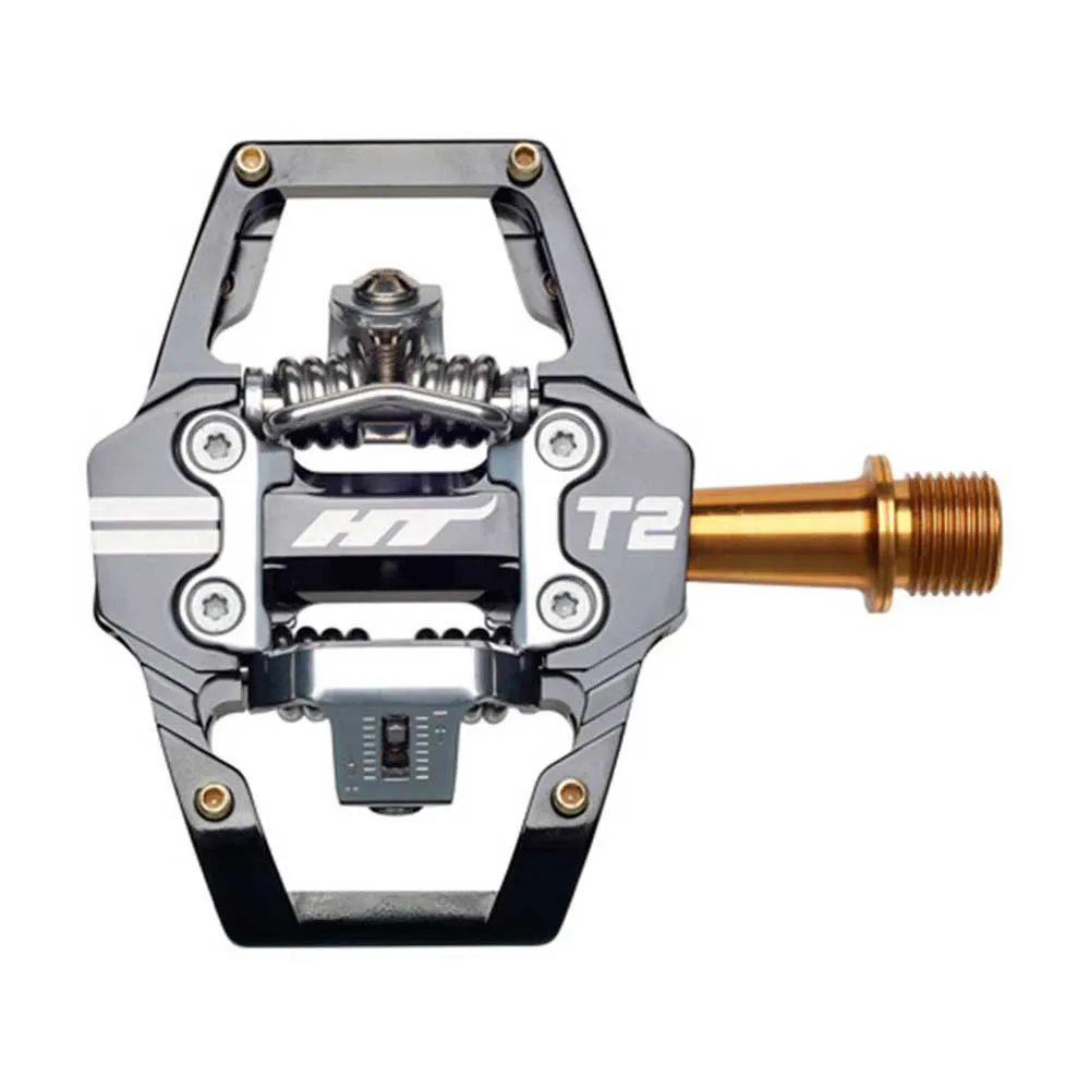 

Педали Ht Components Enduro T2 Titanium, серебряный