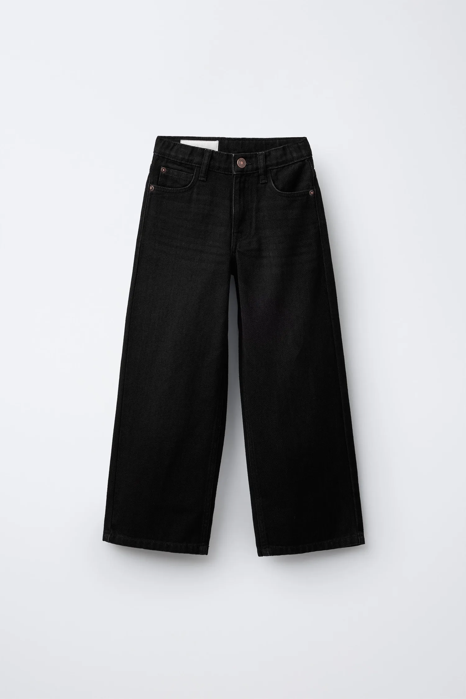 Джинсы широких штан Zara, черный