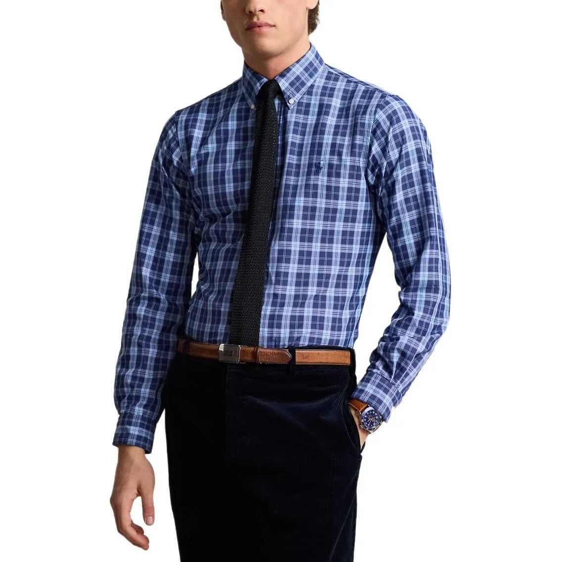 Рубашка мужская SS26 Polo Ralph Lauren, синий
