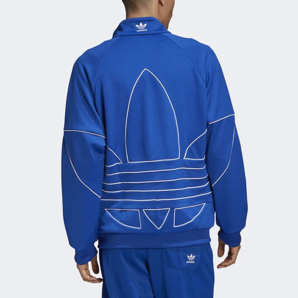 Куртка originalsb tf turf out ply tt casual minimalistic stand collar zipper sports jacket blue Adidas, синий — фото 4