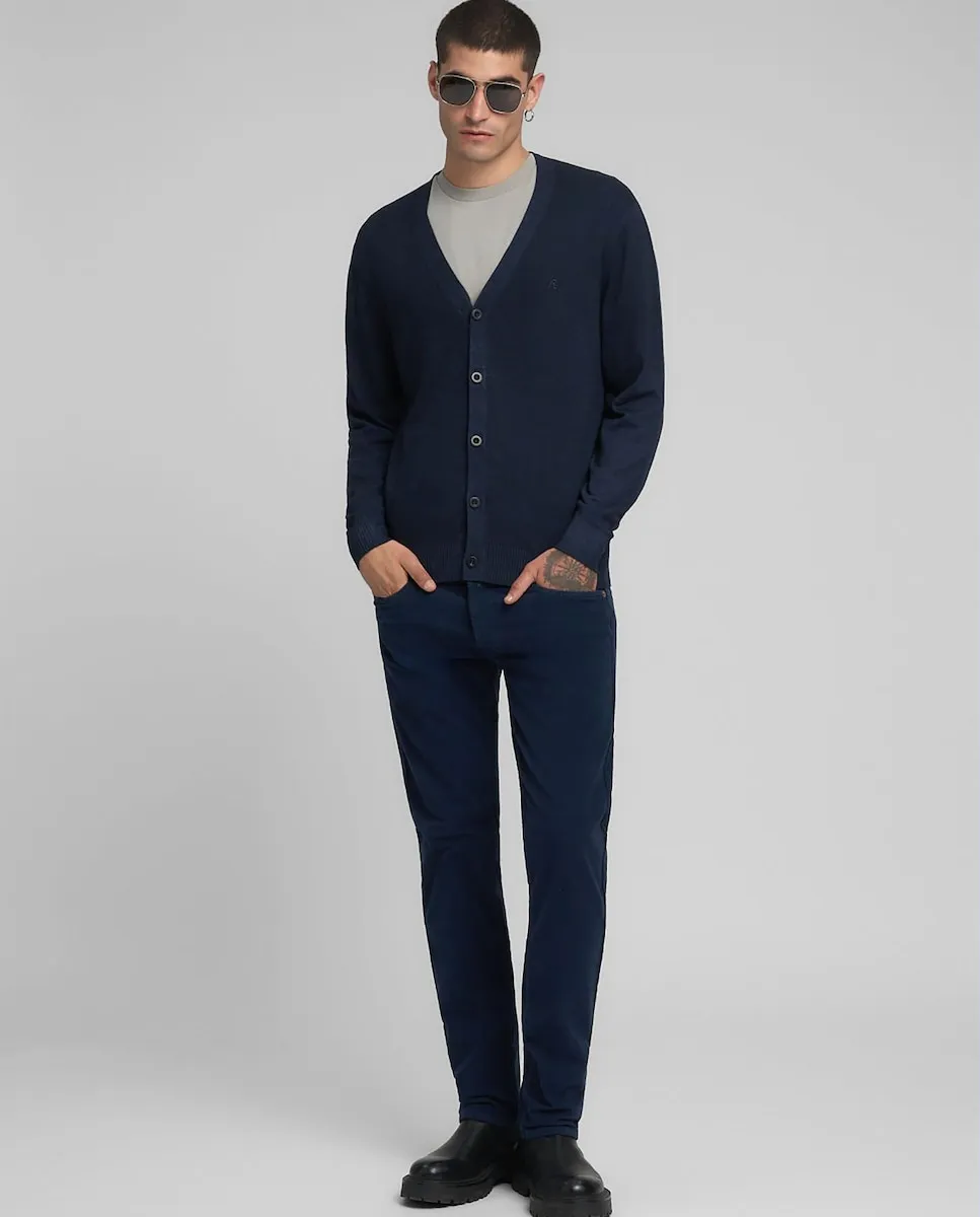 

Мужской кардиган на пуговицах Replay, темно-синий