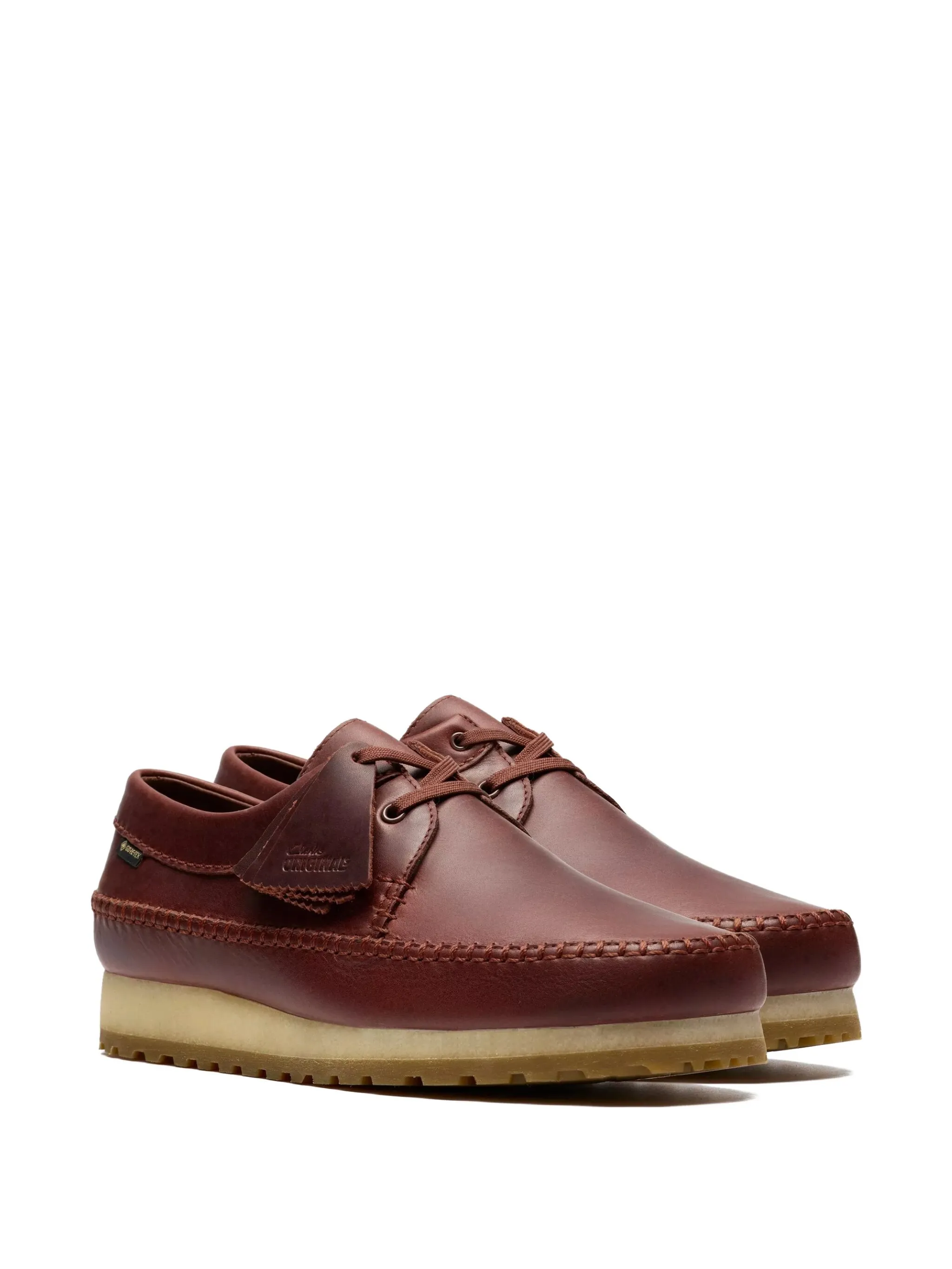 Кожаное дерби на шнуровке Clarks Originals, коричневый — фото 3