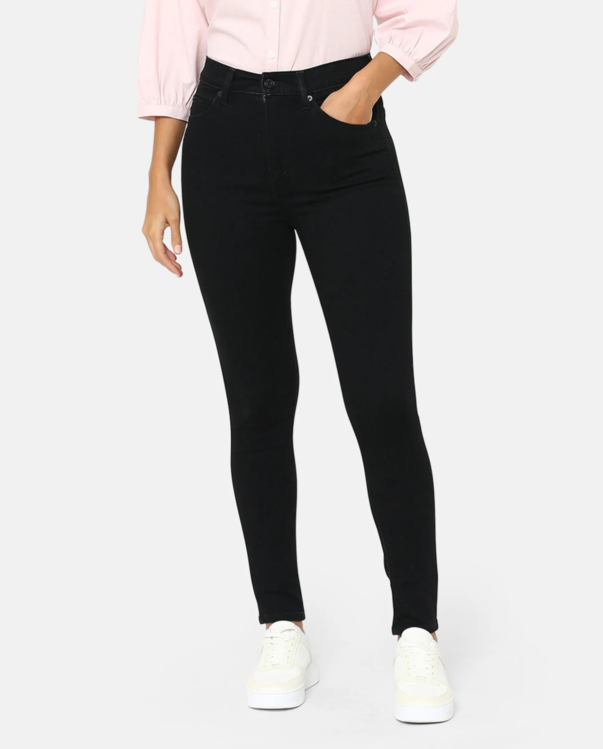 Женские высокие узкие джинсы Vaquero pitillo Retro High Skinny Levi'S, черный — фото 2