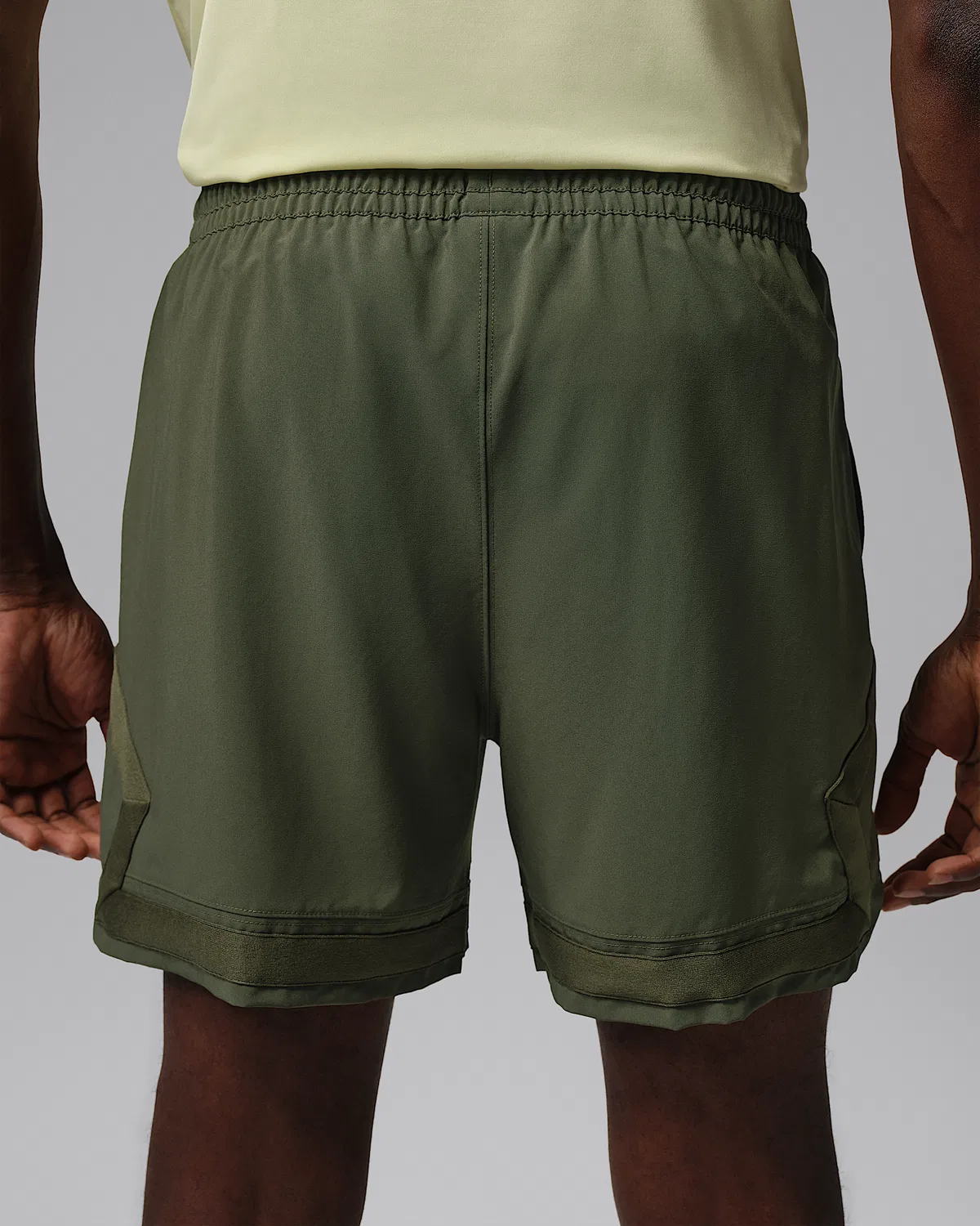 Мужские шорты Jordan Sport Dri-FIT Woven Diamond, Cargo Khaki/Cargo Khaki/Cargo Khaki — фото 3