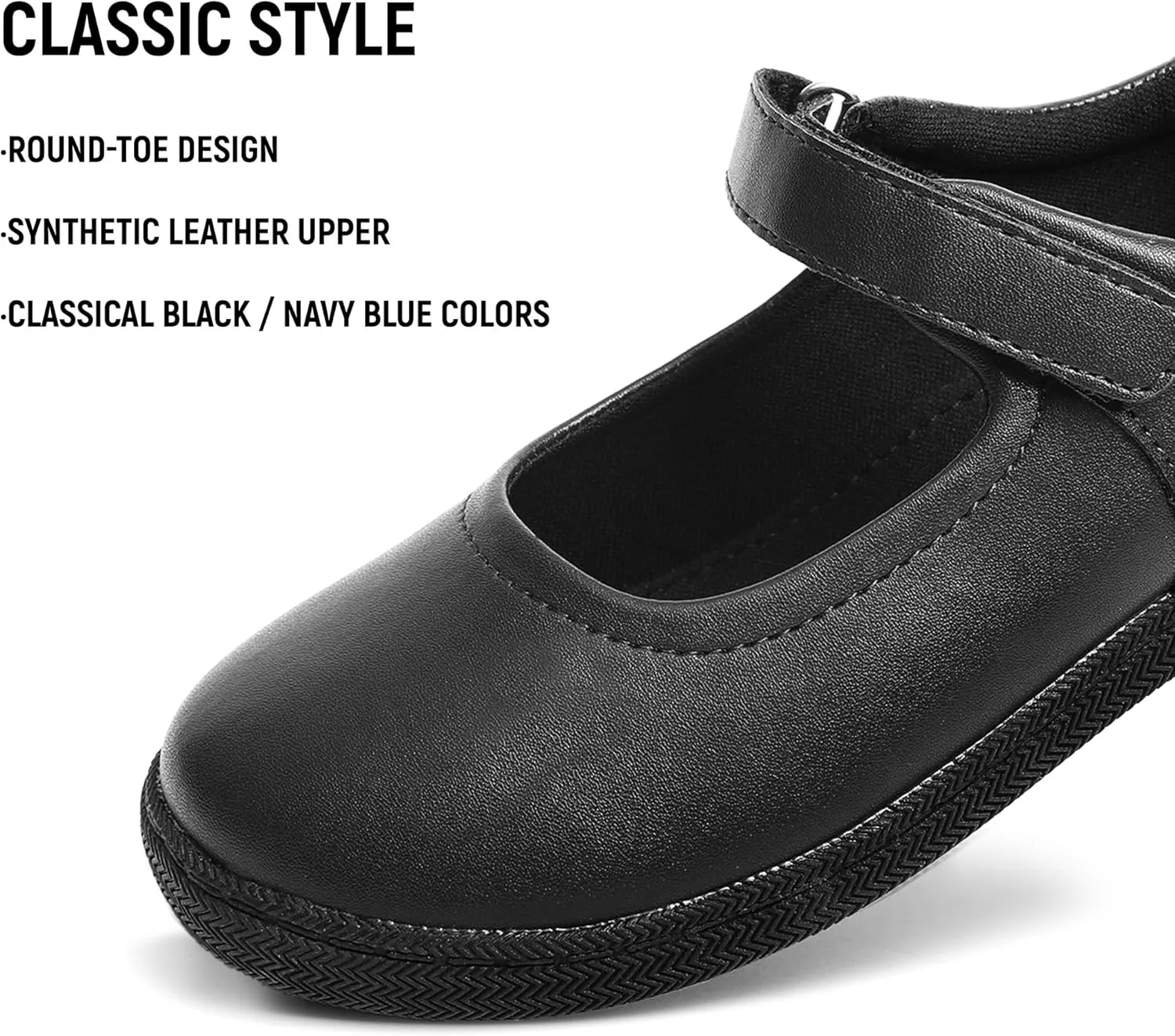 

Украшенные обувью для девочек Mary Jane школьные балетки милые туфли для девочек на свадьбу и в школу Festooning, черный