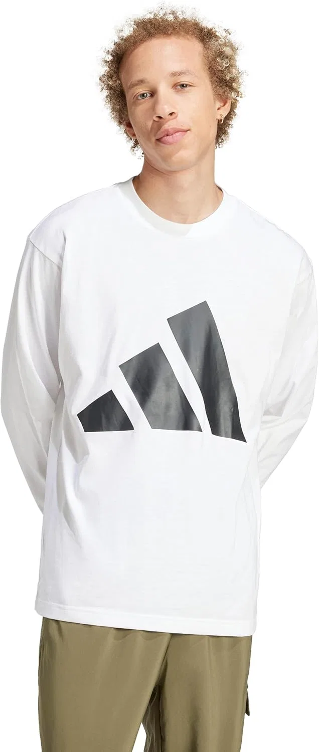 Мужская футболка с длинным рукавом adidas Essentials Big Logo Single Jersey