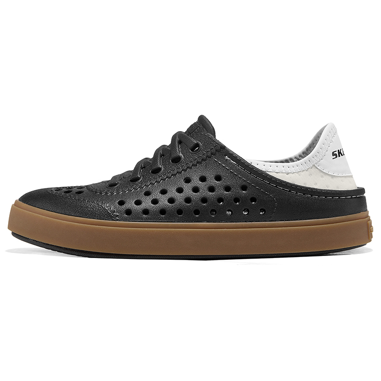 

Skechers Kids Сандалии Abrasion Resistant Breathable Slip Resistant Low Top Sandal Black/White Kids'