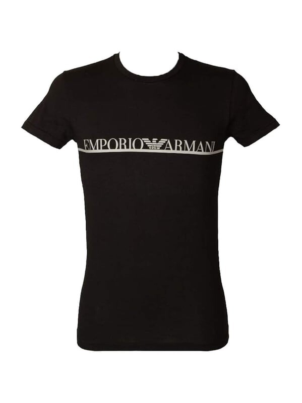 

Футболка с вырезом для мужчин Emporio Armani, синий