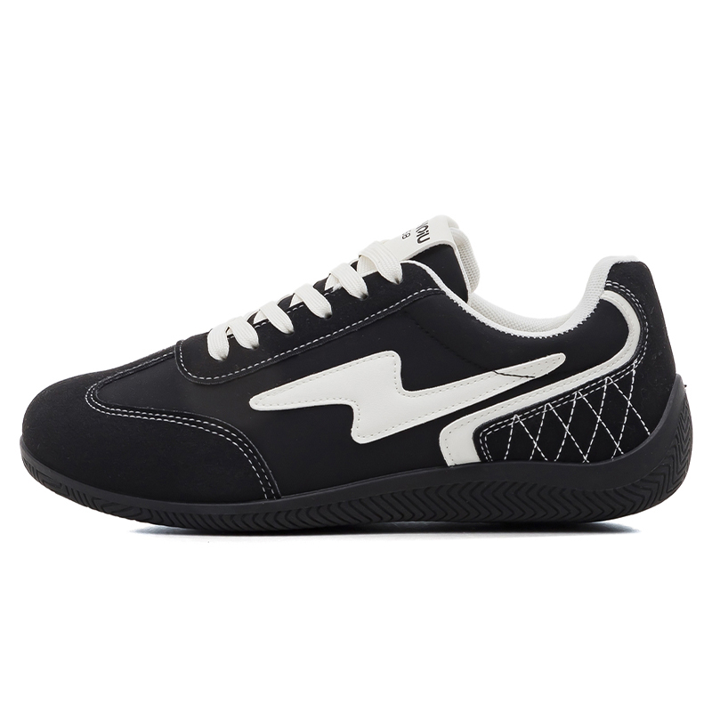 

HUANQIU Мужские черные низкие повседневные кроссовки Abrasion Resistant, Breathable, Lightweight